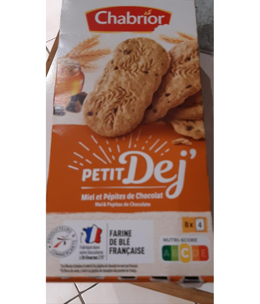 BISCUITS PETIT DEJ MIEL & PEPITES DE CHOCOLAT 400 G