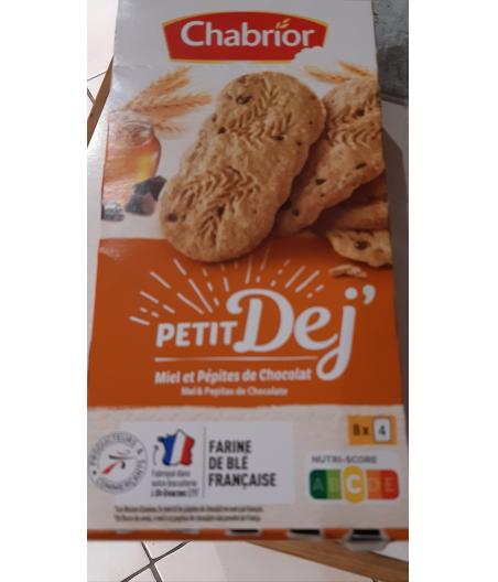 BISCUITS PETIT DEJ MIEL & PEPITES DE CHOCOLAT 400 G