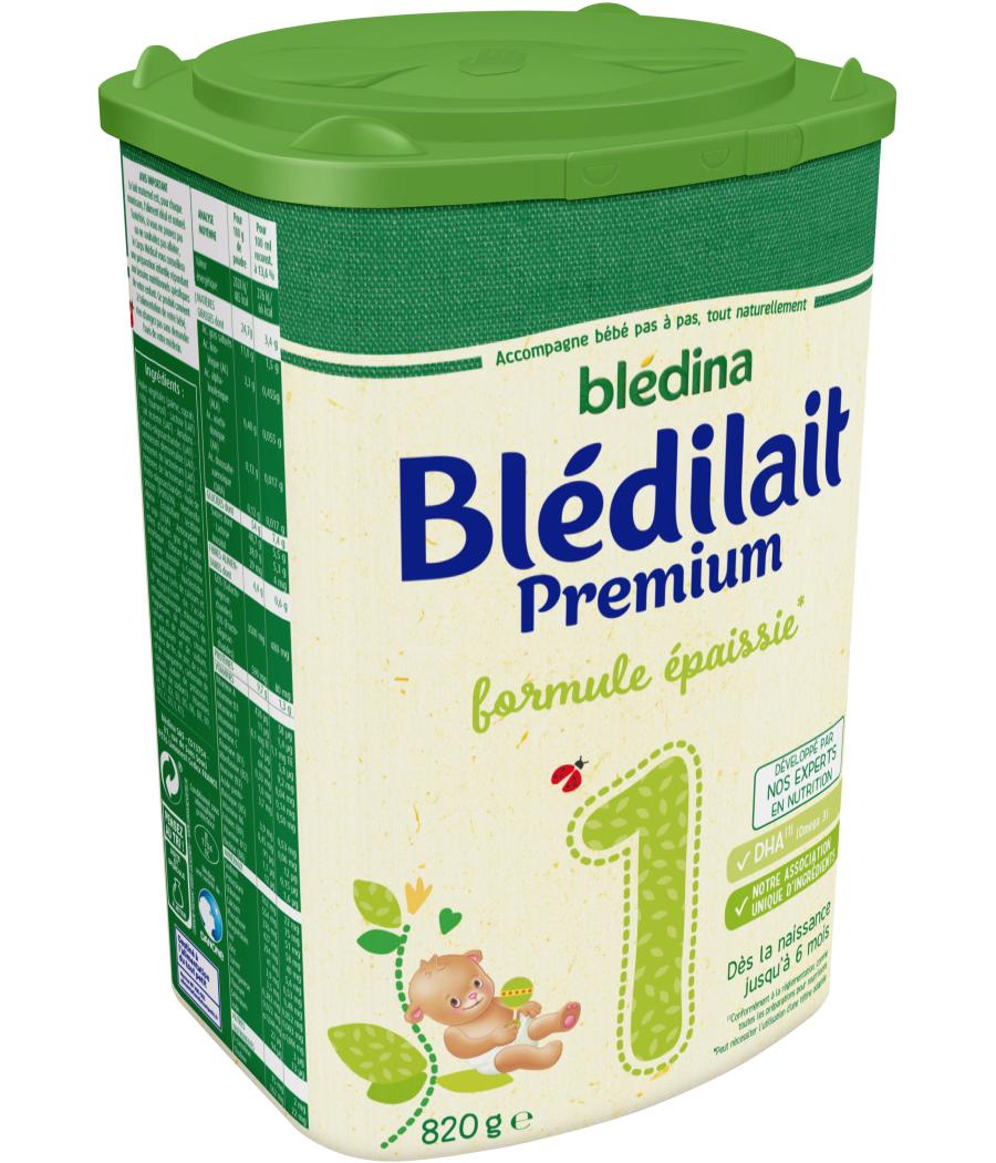 LAIT INFANTILE EN POUDRE BLEDILAIT BLEDIGEST 1ER AGE BLEDINA 820G