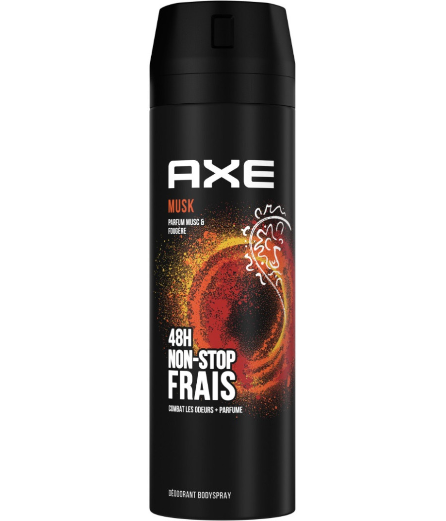 DÉODORANT SPRAY AXE MUSK FRAICHEUR 48H 200ML