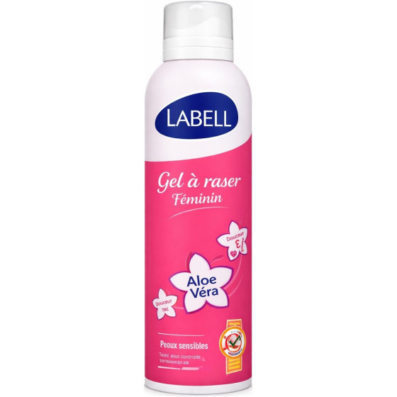 GEL À RASER LABELL FEMININ PEAUX SENSIBLES 200ML