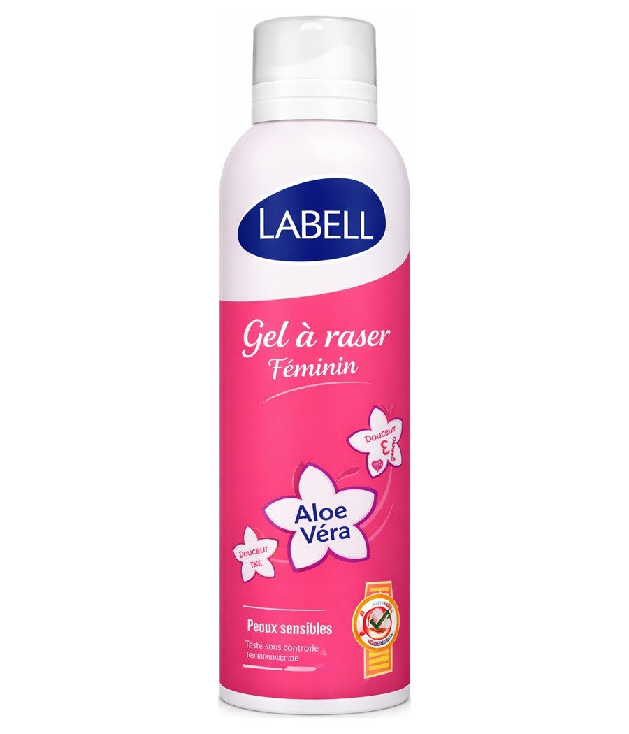 GEL À RASER LABELL FEMININ PEAUX SENSIBLES 200ML