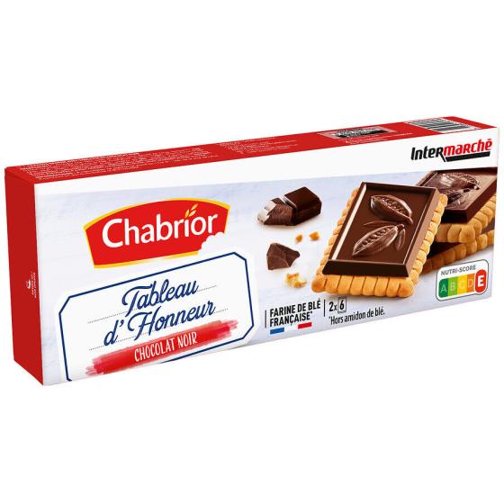 BISCUITS TABLEAU D'HONNEUR CHOCOLAT NOIR CHABRIOR 150G