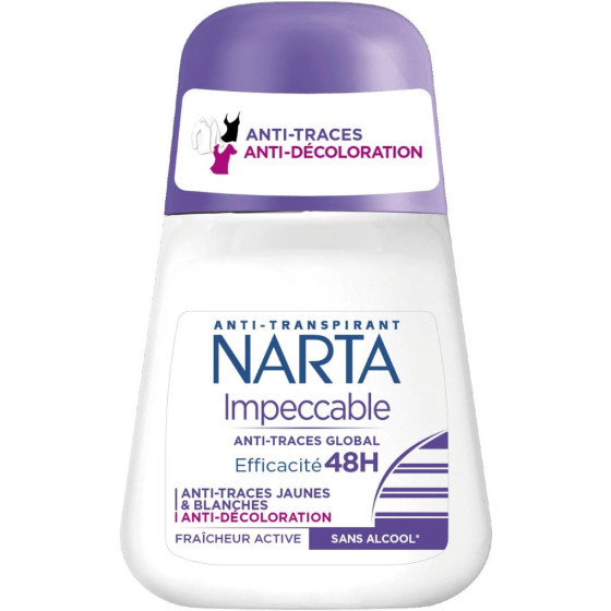 DÉODORANT STICK NARTA IMPECCABLE ANTI TRANSPIRANT 48H 50ML