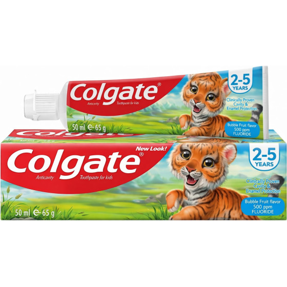 DENTIFRICE BUBBLE FRUIT ENFANT JUNIOR 2-5 ANS COLGATE 50ML