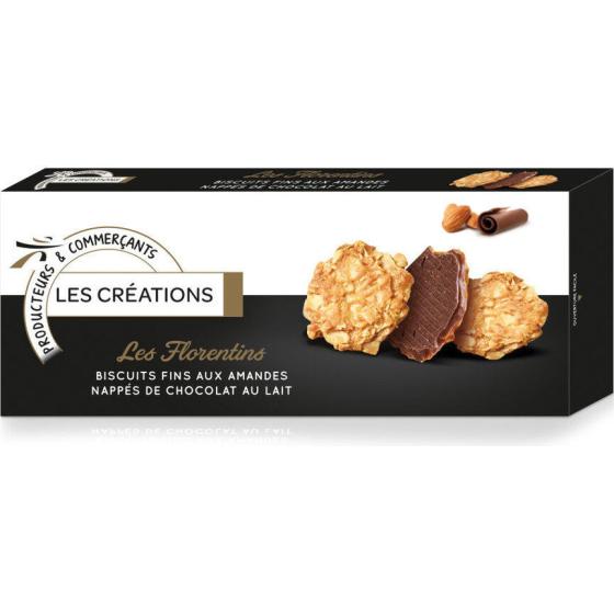 BISCUITS AMANDE CHOCOLAT AU LAIT  LES FLORENTINS 100G