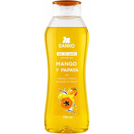 GEL DE BAIN ET DOUCHE SANKO MANGUE ET PAPAYE 750ML