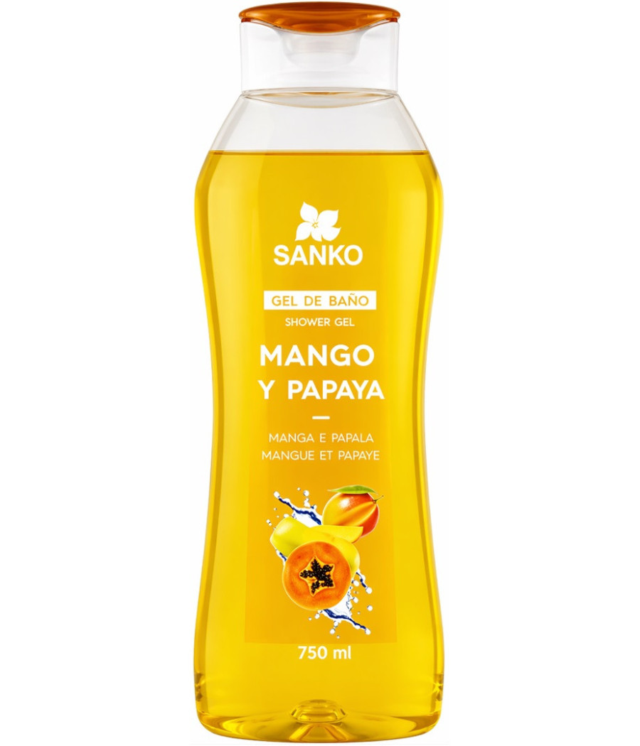 GEL DE BAIN ET DOUCHE SANKO MANGUE ET PAPAYE 750ML