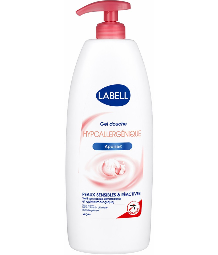 GEL DOUCHE LABELL HYPOALLERGÉNIQUE PEAUX SENSIBLE ET RÉACTIVES 750ML