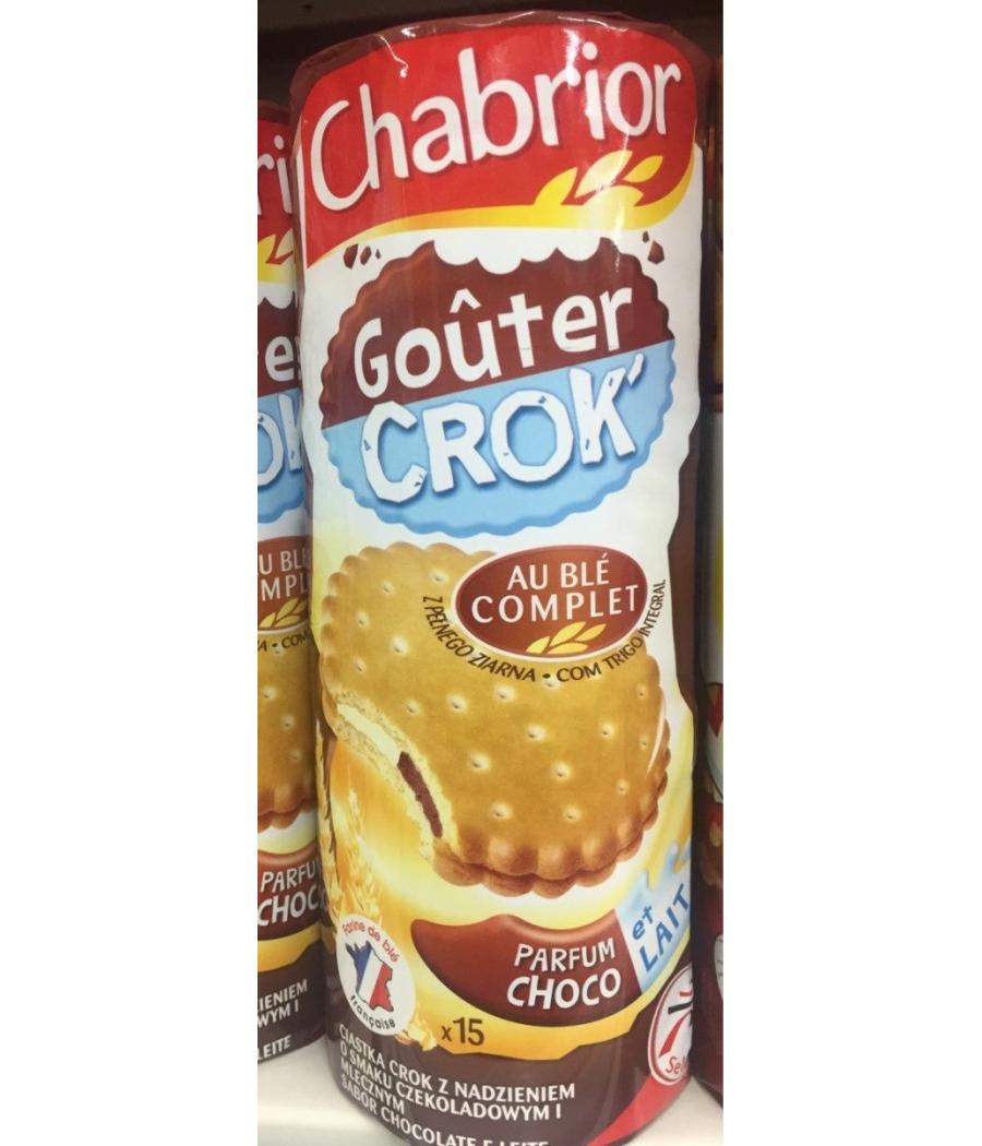 BISCUITS FOURRES AU CHOCOLAT&LAIT CHABRIOR  300G