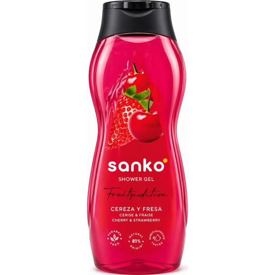 GEL DE BAIN FRUITS ROUGES SANKO 1,25L