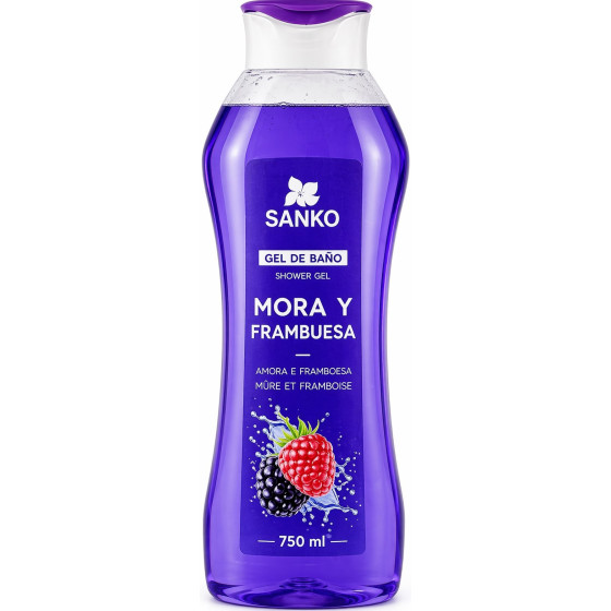 GEL DE BAIN MÛRE ET FRAMBOISE SANKO 750ML