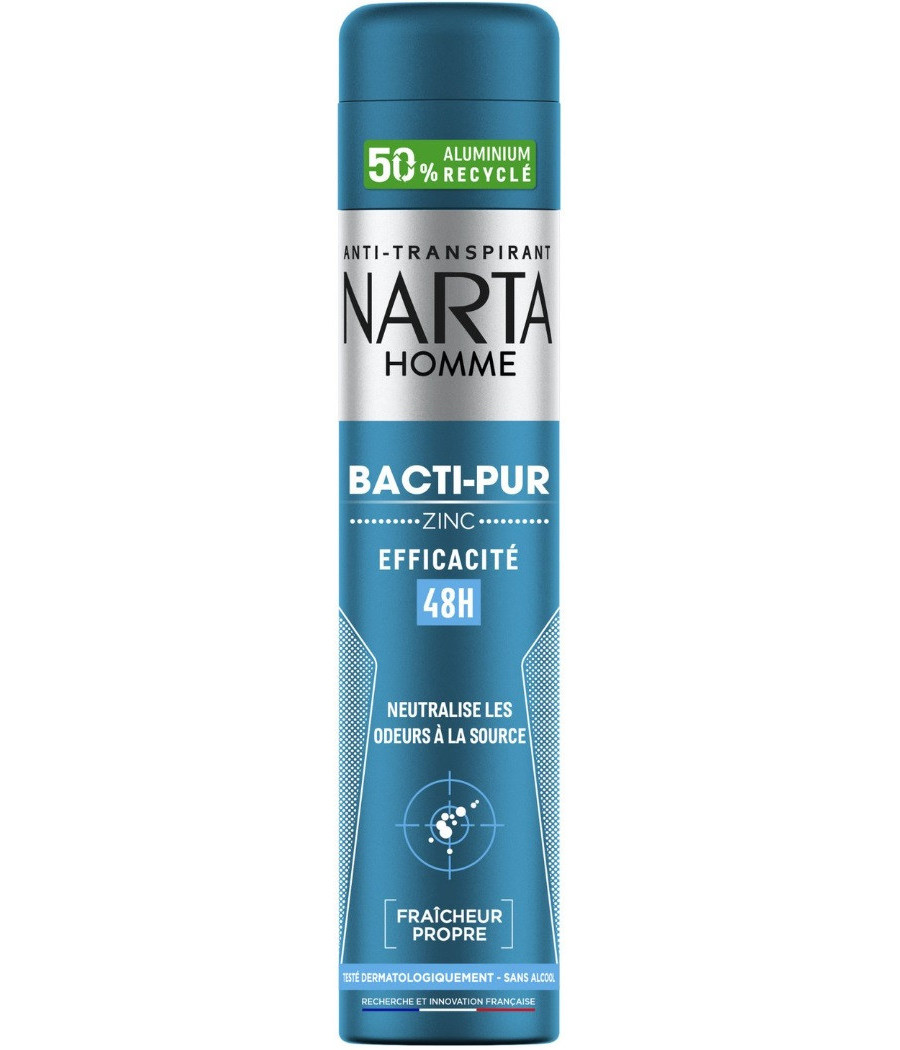 DÉODORANT SPRAY NARTA HOMME BACTI-PUR 48H 200ML