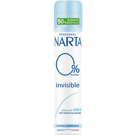 DÉODORANT SPRAY NARTA FEMME INVISIBLE 0% ALCOOL 200ML