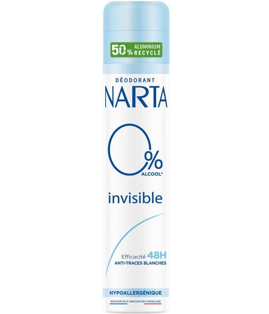 DÉODORANT SPRAY NARTA FEMME INVISIBLE 0% ALCOOL 200ML