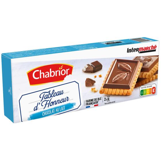 BISCUITS TABLEAU D'HONNEUR CHOCOLAT AU  LAIT  CHABRIOR 150G