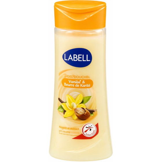 GEL DOUCHE LABELL HYDRATANT VANILLE ET BEURRE DE KARITÉ 250ML