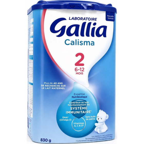 LAIT EN POUDRE BEBE CALISMA 2EME AGE GALLIA 830G