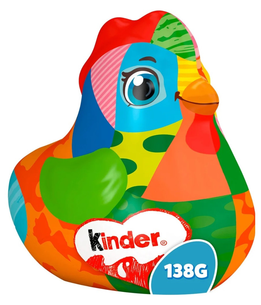 CHOCOLAT AU LAIT KINDER MOULAGE POULE DESIGN ART 138G