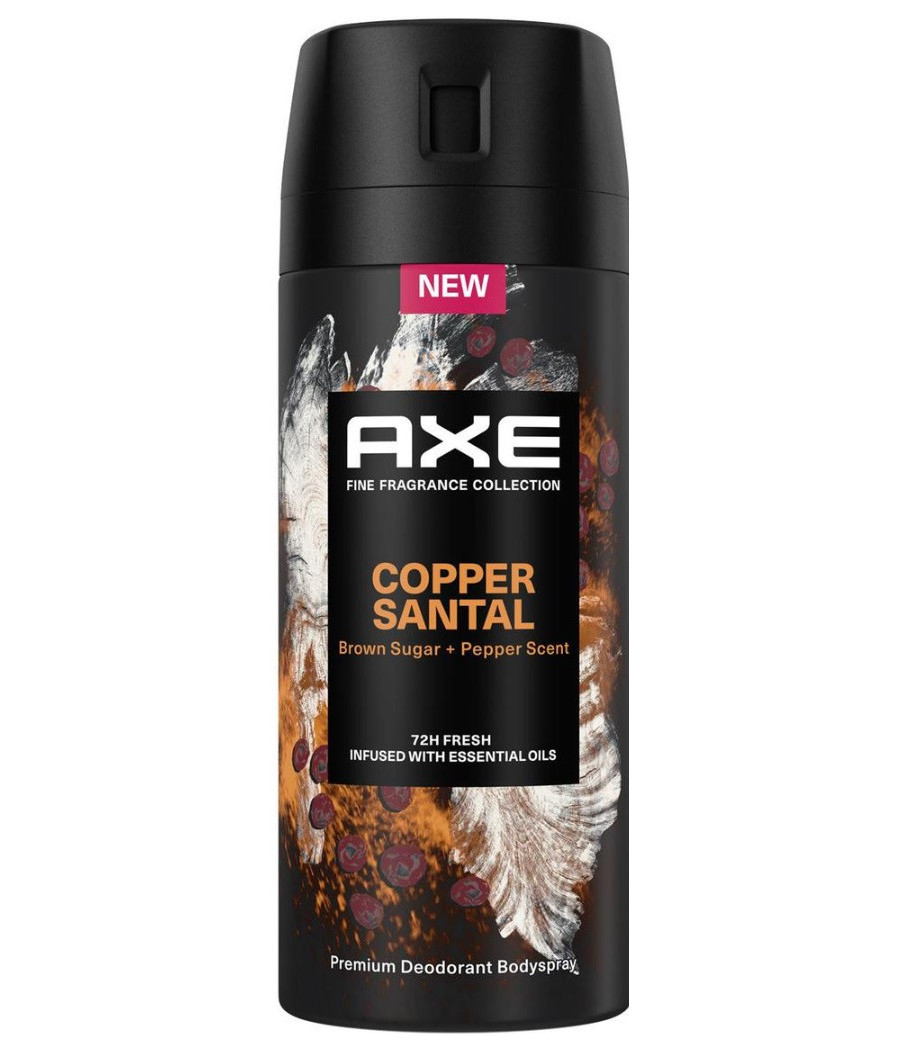 DÉODORANT SPRAY AXE COPPER SANTAL 200ML