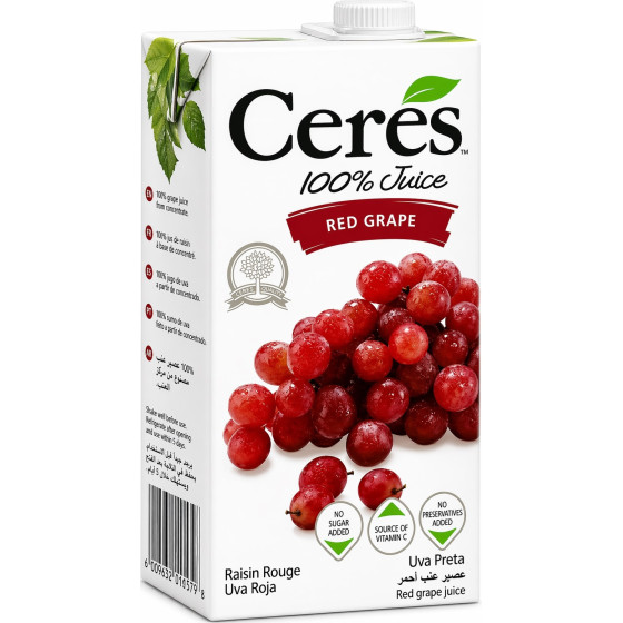 JUS DE RAISIN ROUGE CERES 1L