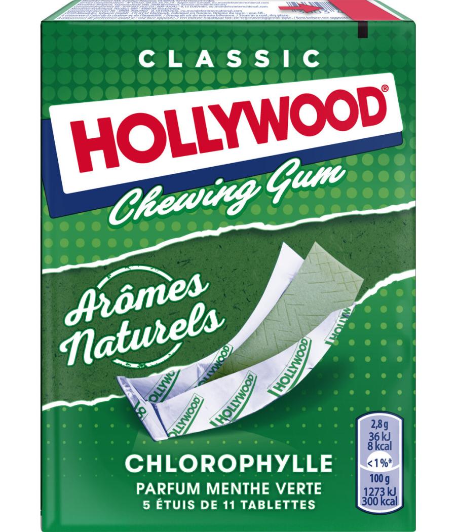 CHEWING-GUM CLASSIC CHLOROPHYLLE HOLLYWOOD 155G 5X11