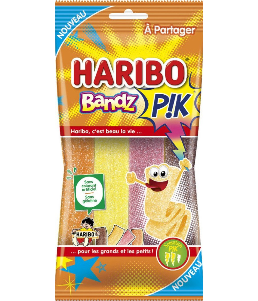 BONBON BANDZ PIK HARIBO 200G