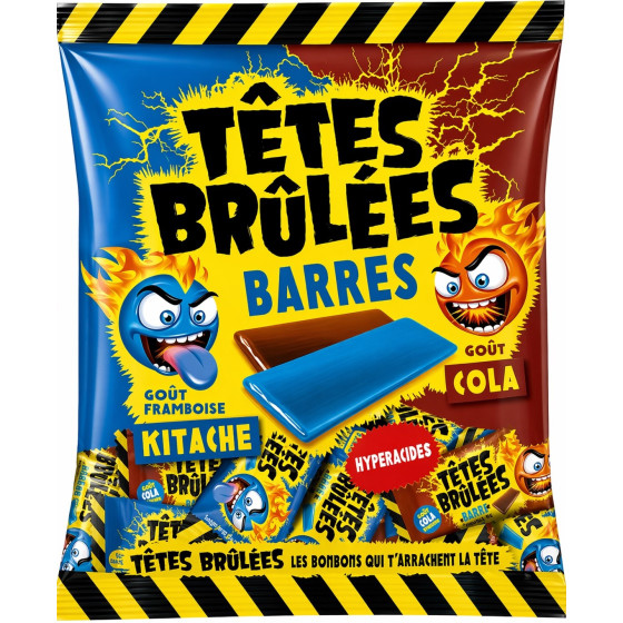 BONBON GOUT FRAMBOISE ET COLA KITACHE KI TETES BRULEES 200G