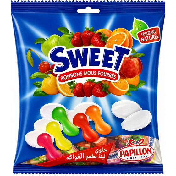 BONBON SWEET MULTIFRUITS PAPILLON 150G