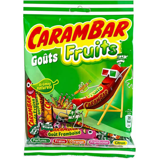 BONBON GOUTS FRUITS CARAMBAR 130G