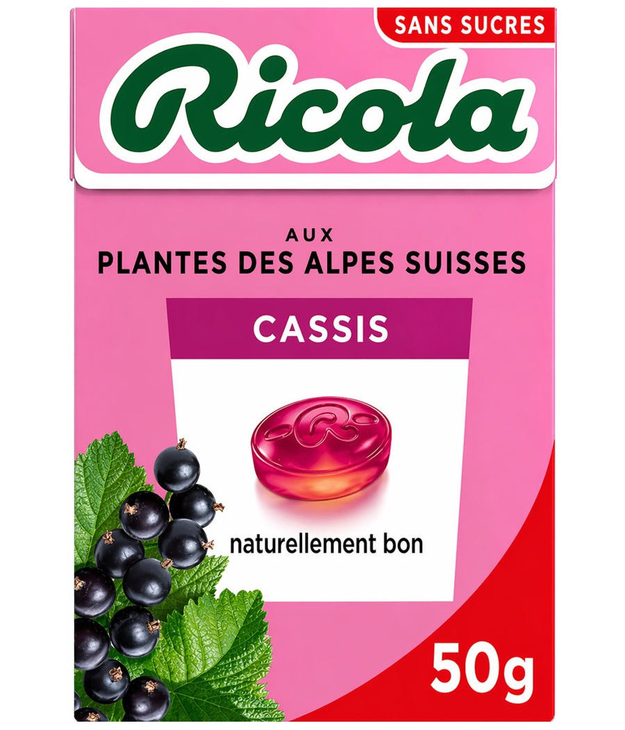 BONBON CASSIS RICOLA 50G