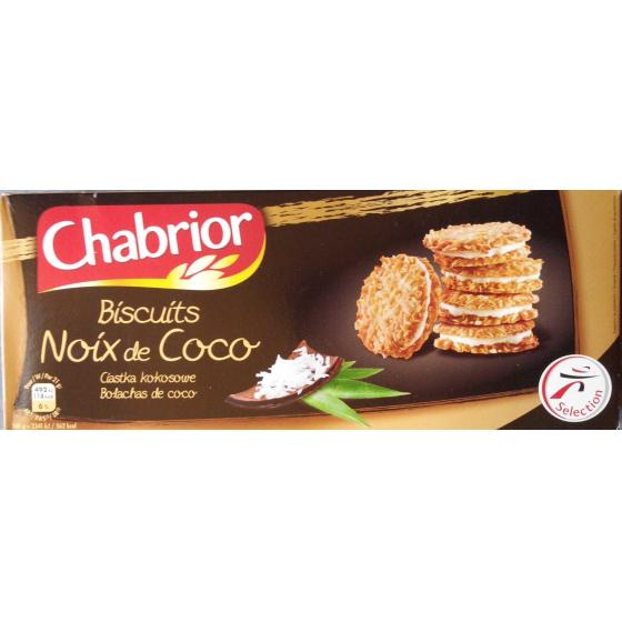 BISCUITS À LA NOIX DE COCO CHABRIOR 100 G