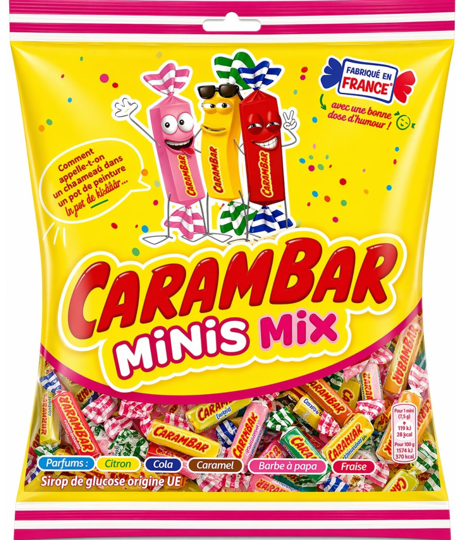 BONBON MINIS MIX CARAMBAR 110G