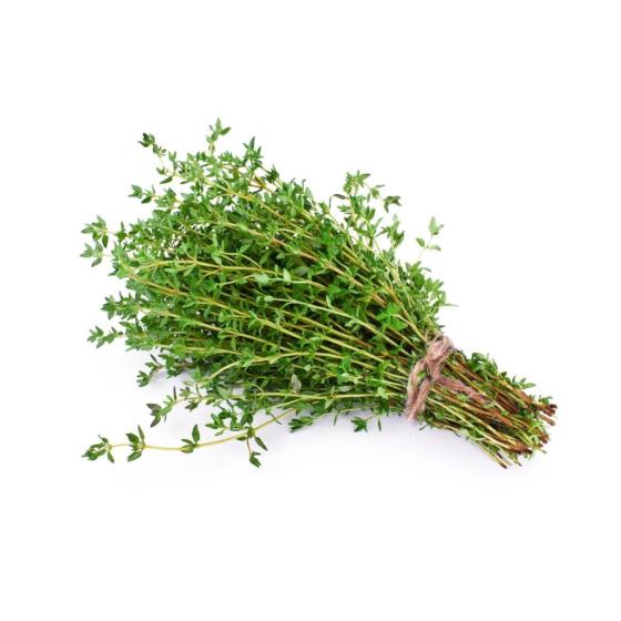THYM FRAIS ORIGINE : UE BARQUETTE DE 0,03 KG VENDU PAR PACK DE 30 PIECES PACK DE 30