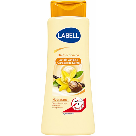 GEL DE BAIN ET DOUCHE LABELL LAIT DE VANILLE ET BEURRE DE KARITÉ 500ML