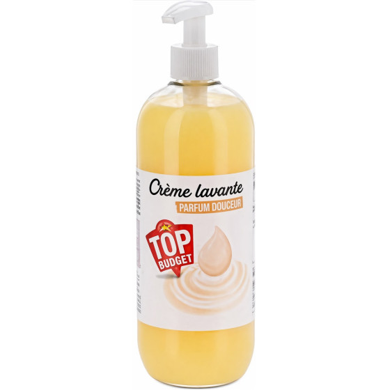 CRÈME LAVANTE MAINS TOP BUDGET LAIT ET MIEL 750ML