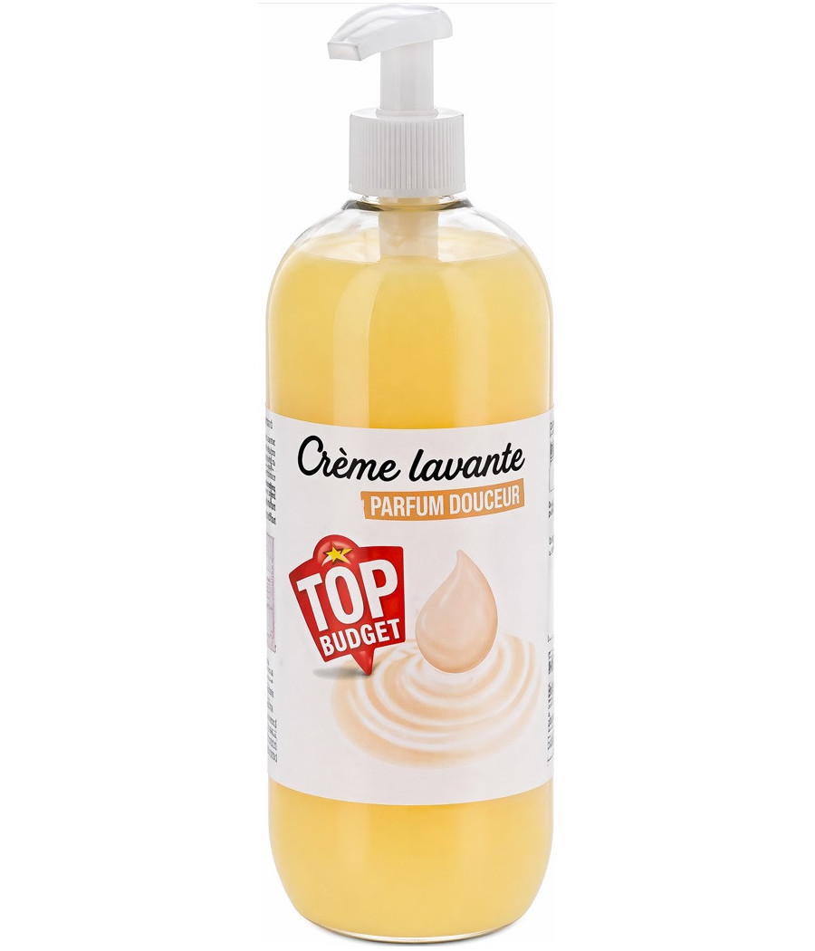 CRÈME LAVANTE MAINS TOP BUDGET LAIT ET MIEL 750ML