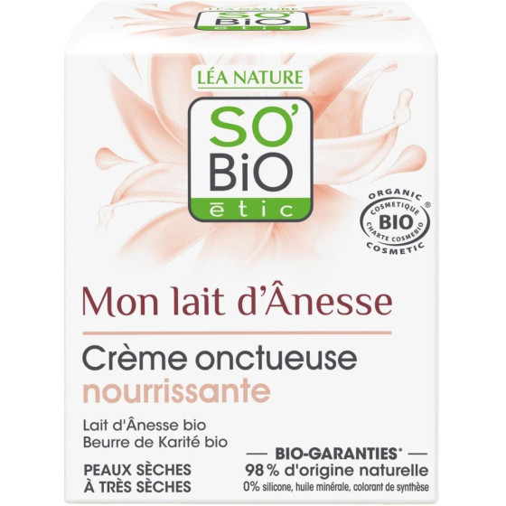 CRÈME SO BIO MON LAIT D'ÂNESSE NOURRISSANTE 50ML