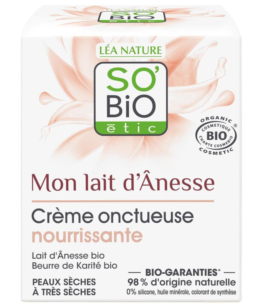 CRÈME SO BIO MON LAIT D'ÂNESSE NOURRISSANTE 50ML