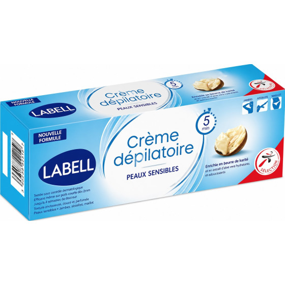 CRÈME DÉPILATOIRE LABELL PEAUX SENSIBLES 200ML