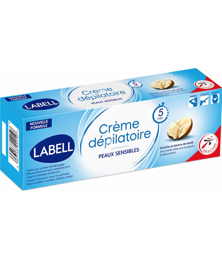 CRÈME DÉPILATOIRE LABELL PEAUX SENSIBLES 200ML