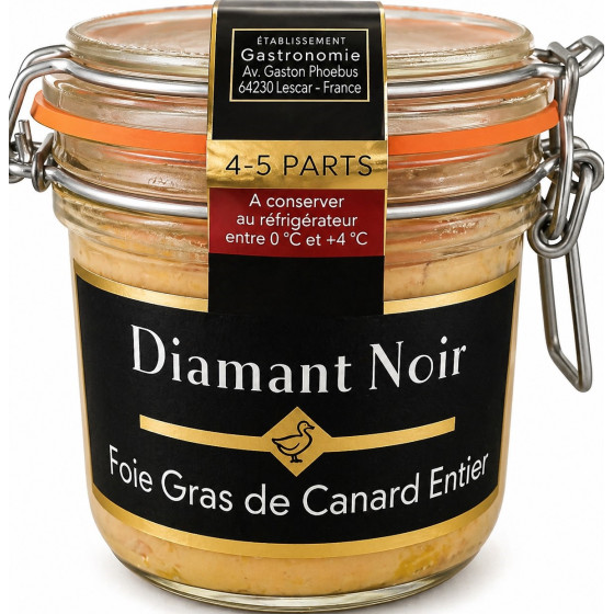 FOIE GRAS DE CANARD ENTIER DIAMANT NOIR 180G
