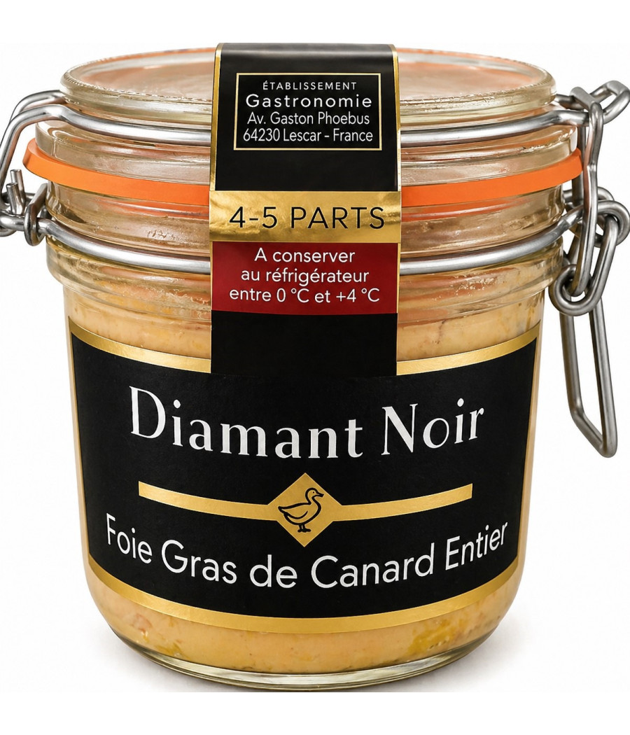 FOIE GRAS DE CANARD ENTIER DIAMANT NOIR 180G