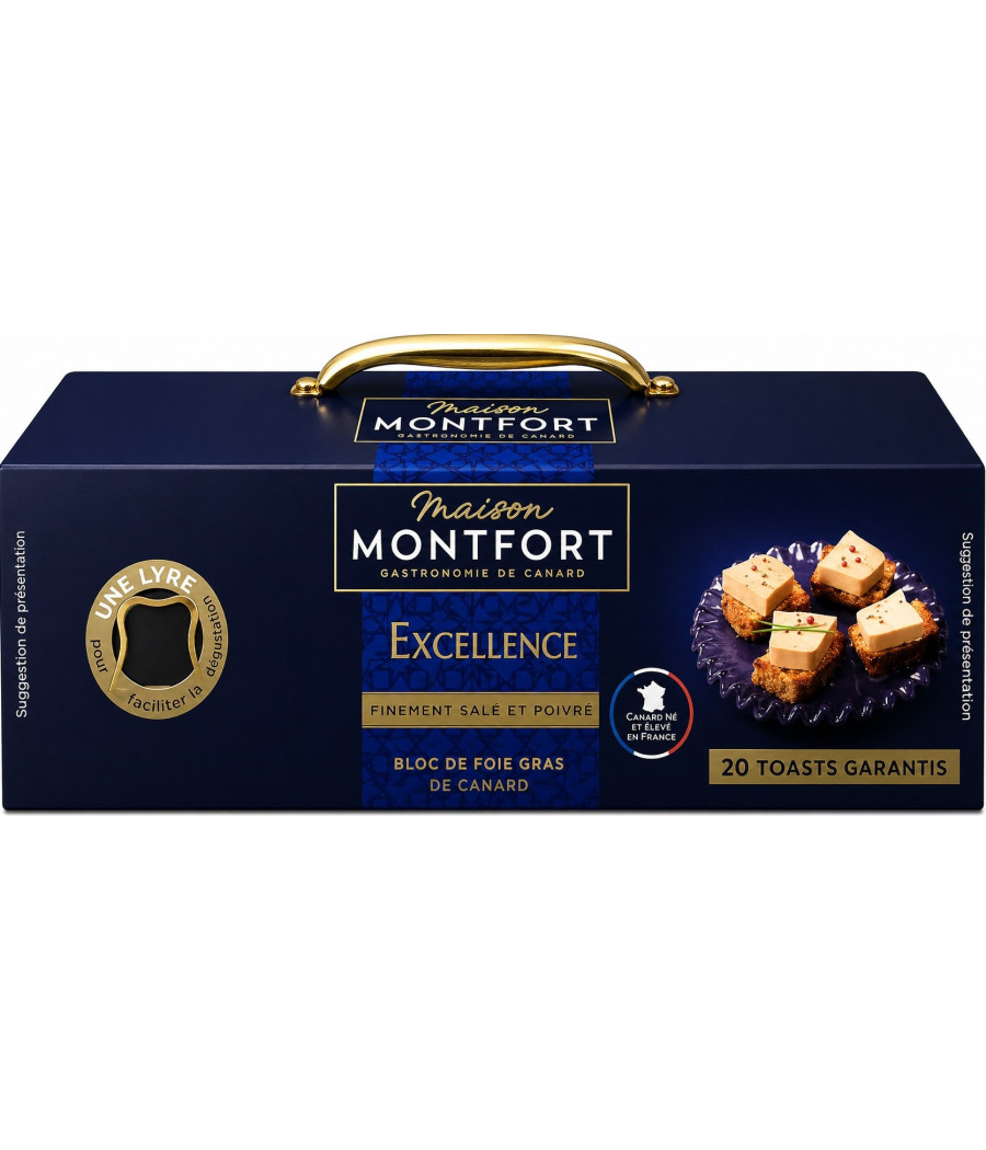 BLOC DE FOIE GRAS DE CANARD MAISON MONTFORT 140G