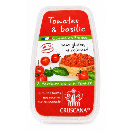 TARTINABLE CRUSCANA TOMATES ET BASILIC 150G