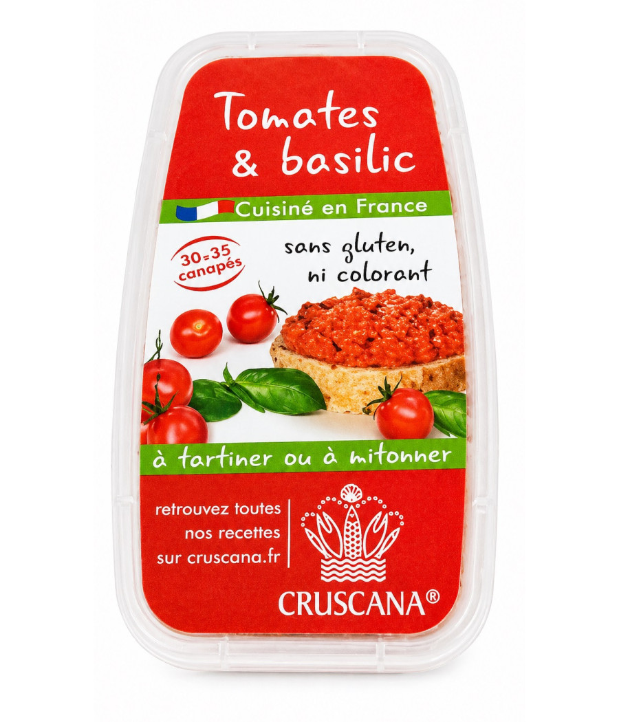 TARTINABLE CRUSCANA TOMATES ET BASILIC 150G