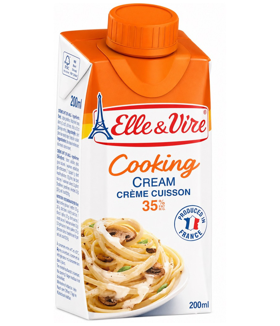 CREME LIQUIDE UHT CUISSON 35.1%MG ELLE & VIRE 20CL