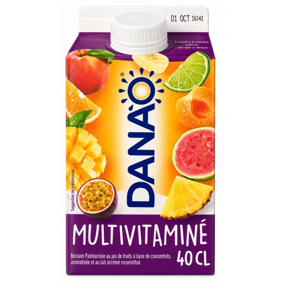 BOISSON LACTÉE DANAO MULTIVITAMINÉ 40CL