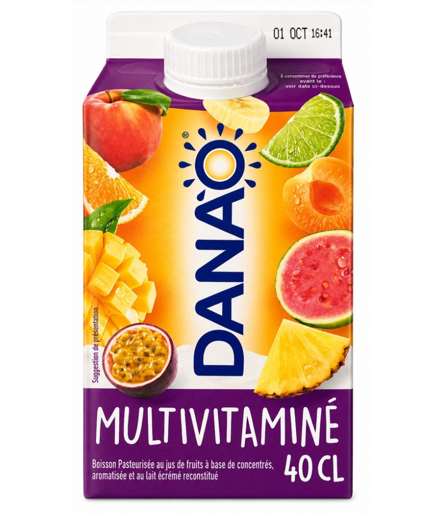 BOISSON LACTÉE DANAO MULTIVITAMINÉ 40CL