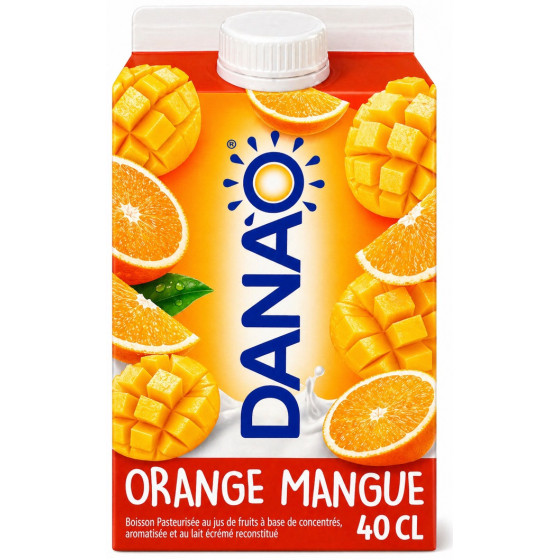 BOISSON LACTÉE ORANGE MANGUE DANAO 40CL